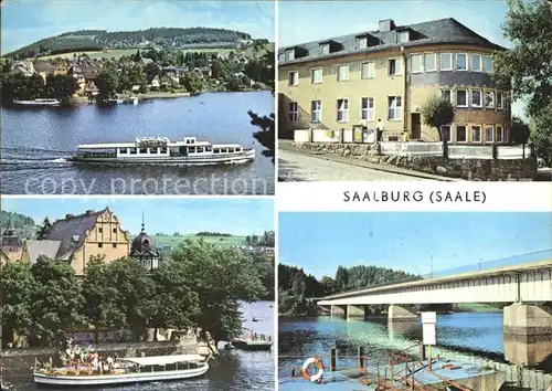 Saalburg Saale FDGB Erholungsheim Hermann Schlimme Stausee Dampfer  Kat. Saalburg Ebersdorf