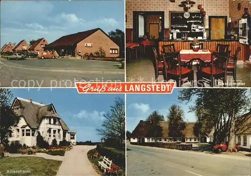 Langstedt Gastzimmer Altersheim Dorfpartien Kat. Langstedt