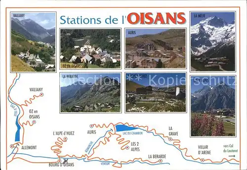 Oisans Vaujany Auris La Berarde l Alpe d Huez La Meije Les 2 Alpes Kat. Villard Notre Dame