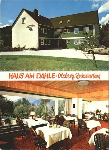 Olsberg Sauerland Haus am Dahle Gastraum Kat. Olsberg