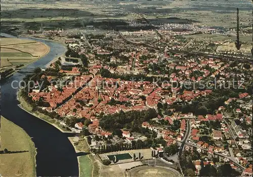 Nienburg Weser Fliegeraufnahme Kat. Nienburg (Weser)