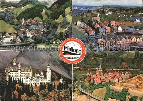 Wengen Kempten Allgaeu Miniaturlandschaft mit H0 Modelleisenbahn Mammut Anlage Kat. Weitnau