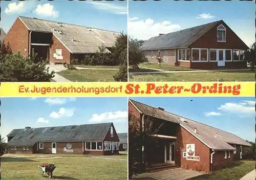 St Peter Ording Ev Jugenderholungsdorf Haeuser Wiking Stoertebeker Klabautermann und Kolumbus Kat. Sankt Peter Ording