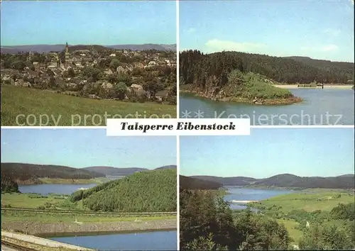 Eibenstock Ortsblick Talsperre Eibenstock Panorama Kat. Eibenstock