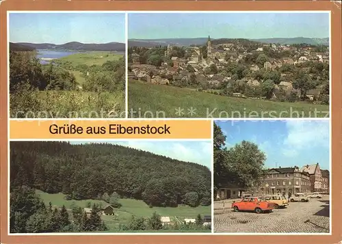 Eibenstock Talsperre Gesamtansicht Doenitzgrund Karl Marx Platz Kat. Eibenstock