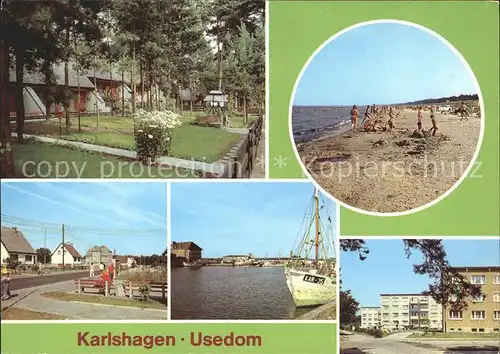 Karlshagen Bungalowsiedlung Strand Hauptstr Hafen Strasse des Friedens Kat. Karlshagen Usedom