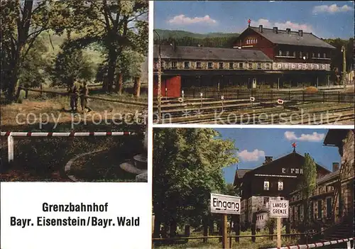 Bayrisch Eisenstein Grenzbahnhof Landesgrenze Kat. Bayerisch Eisenstein