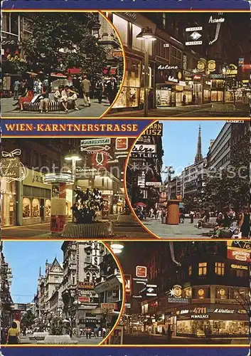 Wien Kaerntnerstrasse mit Stephansdom Kat. Wien
