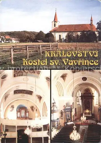 Dvur Kralove nad Labem Kralovstvi Kostel sv Vavrince z let 1844 1848 Interiery kostela Kat. Koeniginhof an der Elbe