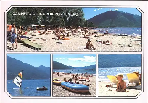Tenero Camping Lido Mappo Lago Maggiore Strandpartien Kat. Tenero