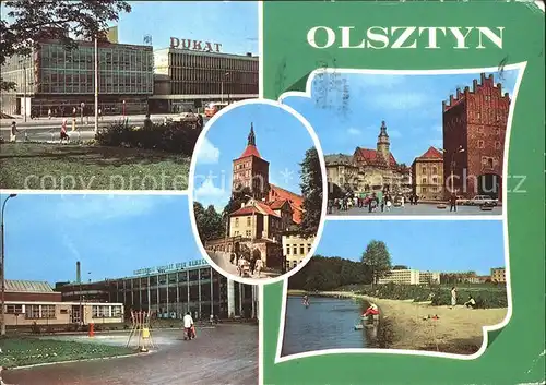 Olsztyn Allenstein Powszechny Dom Towarowy Katedra Wysoka Bramatz Zaklady Opon Samochodowy Stomil Akademia Rolniczo Techniczna Kat. Olsztyn