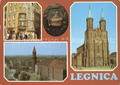 Legnica Teilansicht Stadtblick Dom Kat. Liegnitz Niederschlesien