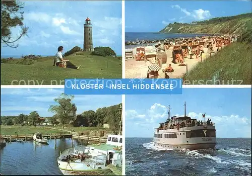 Kloster Hiddensee Leuchtturm Strand Hafen Faehre Kat. Insel Hiddensee