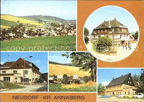 Neudorf Erzgebirge panorama HO Gaststaette Vierenstr Betriebsgaststaette Gute Quelle FDGB Haus des Volkes Kat. Oberwiesenthal