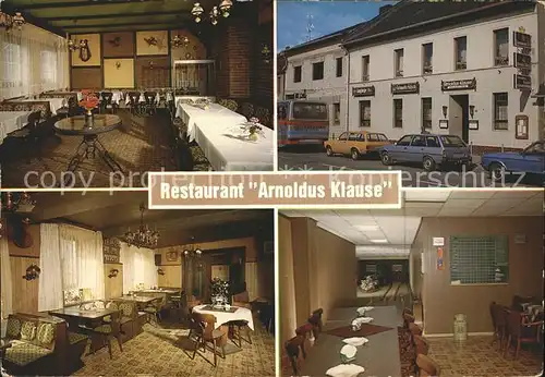 Arnoldsweiler Restaurant Arnoldus Klause Gastraeume Kegelbahn Kat. Dueren