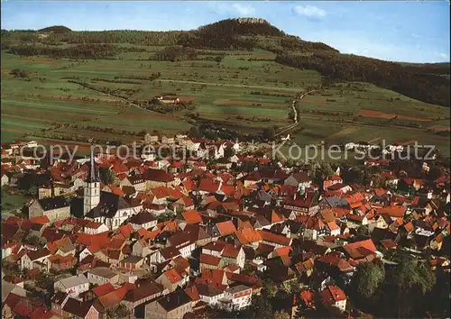 Staffelstein Fliegeraufnahme mit Staffelberg Kat. Bad Staffelstein