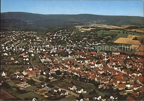 Bad Meinberg mit Teutoburger Wald und Externsteine Fliegeraufnahme Kat. Horn Bad Meinberg