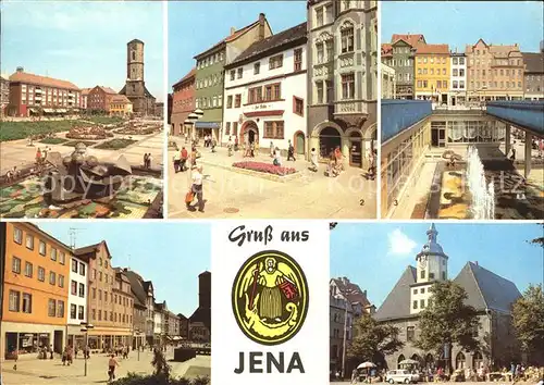 Jena Platz der Kosmonauten Johannisstrasse Histor Rathaus Kat. Jena