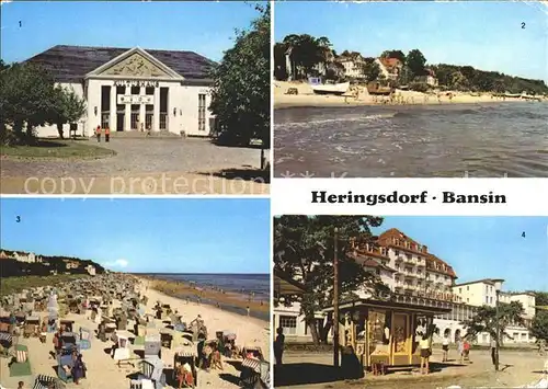 Heringsdorf Ostseebad Usedom Kulturhaus FDGB Heim Solidaritaet Bansin Strand  Kat. Heringsdorf