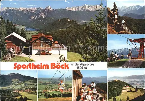 Nesselwang Sportheim Boeck an der Alpspitze Kat. Nesselwang