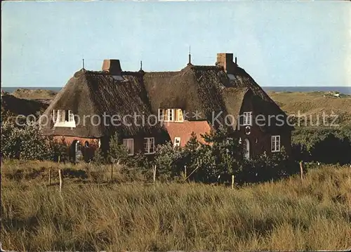 Nebel Amrum Haus am Meer Kapitaen Tadsen Kat. Nebel