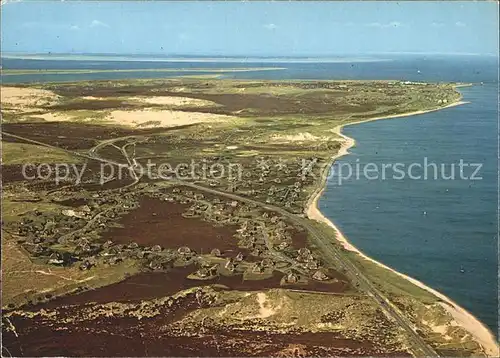 Insel Sylt Sonnenland und Westerheide Fliegeraufnahme Kat. Westerland