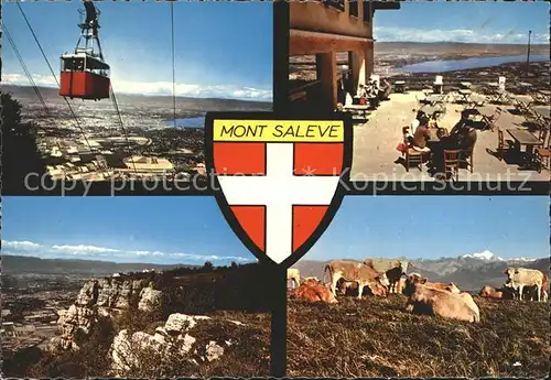 Mont Saleve Belvedere sur Geneve le Lac Leman et les Alpes Kat. Veyrier du Lac