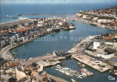 Dieppe Seine Maritime Vue generale aerienne du Port La Gare Maritime Kat. Dieppe