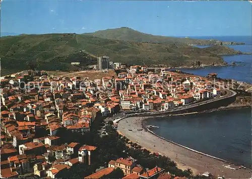 Banyuls sur Mer La Cote Catalane Vue aerienne sur la Ville Kat. Banyuls sur Mer