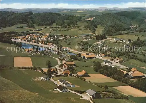 Nieder Werbe am Edersee Fliegeraufnahme Kat. Waldeck