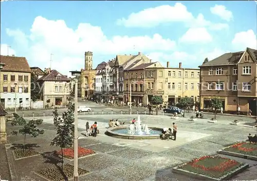 Meuselwitz Markt Springbrunnen Kat. Meuselwitz Thueringen