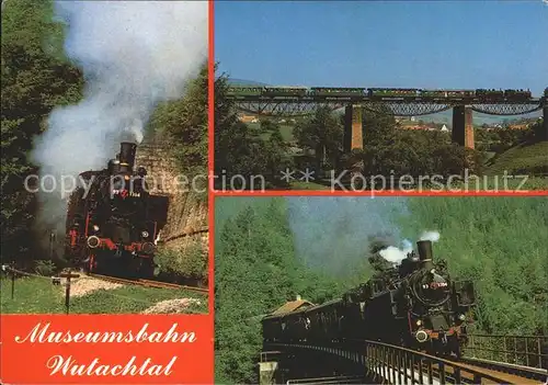 Wutach Museumsbahn Wutachtal Fuetzenen Viadukt Wutachschluchtbruecke Kat. Wutach