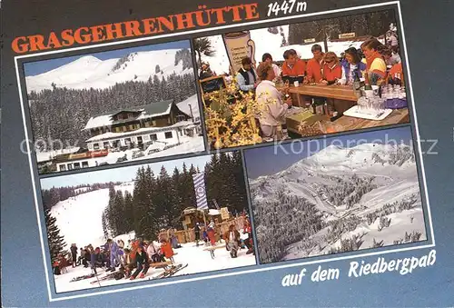 Balderschwang Grasgehrenhuette Riedbergpass Gaststube Skikurs Kat. Balderschwang