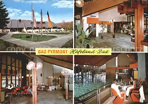 Bad Pyrmont Hufeland Bad Empfangshalle Bar Hallenbad Kat. Bad Pyrmont