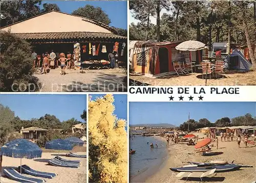 Grimaud Camping de la Plage Restaurant Strandpartie Kat. Grimaud