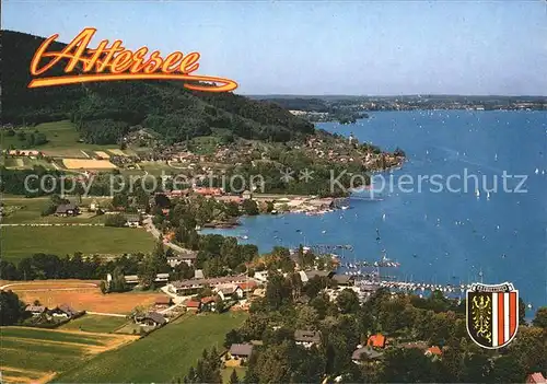 Attersee Fliegeraufnahme Kat. Attersee