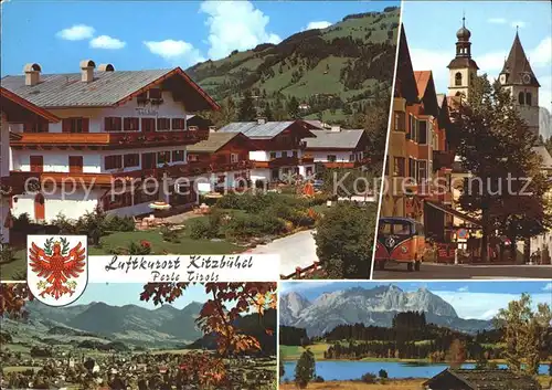 Kitzbuehel Tirol Haus Toni Sailer Vorderstadt Stadtpfarrkirche Schwarzsee Wilden Kaiser Kat. Kitzbuehel