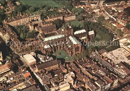 Chester Cheshire Cathedral Fliegeraufnahme / Chester /Cheshire CC