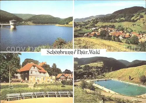 Schoenbrunn Schleusegrund Talsperre Schoenbrunn Erholungsheim Huette Schwimmbad Kat. Schleusegrund