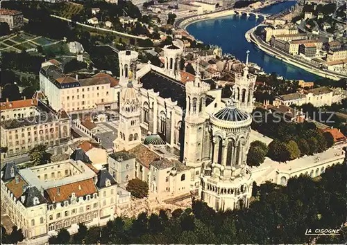 Lyon France Basilique Fourviere perspective sur la vallee Saone Kat. Lyon