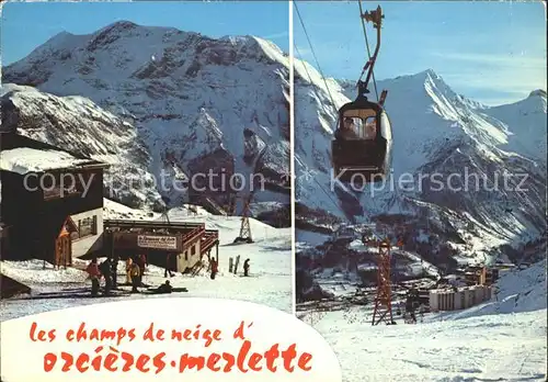 Orcieres Hautes Alpes Merlette Luftseilbahn Bergstation  Kat. Orcieres