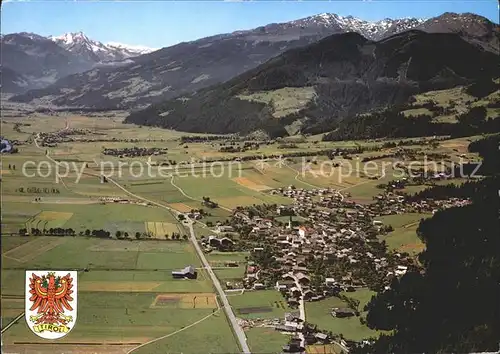 Fuegen Fliegeraufnahme Kat. Fuegen Zillertal