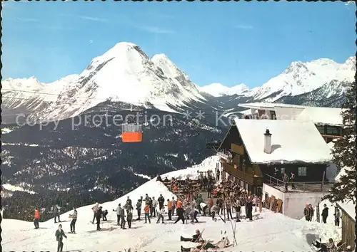 Seefeld Tirol Rosshuette Haermelekopfbahn Hohe Munde Zugspitze Kat. Seefeld in Tirol