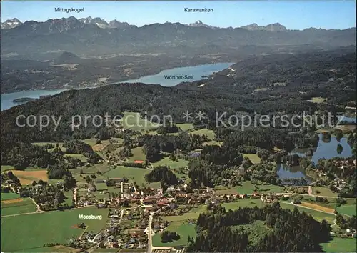 Moosburg Kaernten Woerther See Karawanken Mittagskogel  Kat. Moosburg