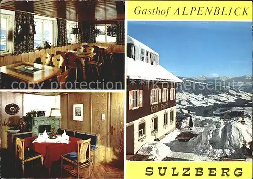 Sulzberg Vorarlberg Gasthof Alpenblick Kat. Sulzberg