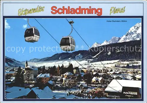 Schladming Obersteiermark Planai Gondelbahn Schladminger Huette Kat. Schladming