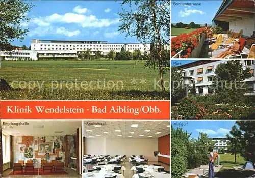 Bad Aibling Klinik Wendelstein Park Minigolf  Kat. Bad Aibling