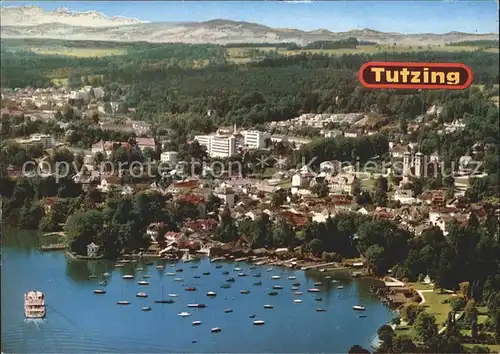 Tutzing Fliegeraufnahme Starnberger See  Kat. Tutzing