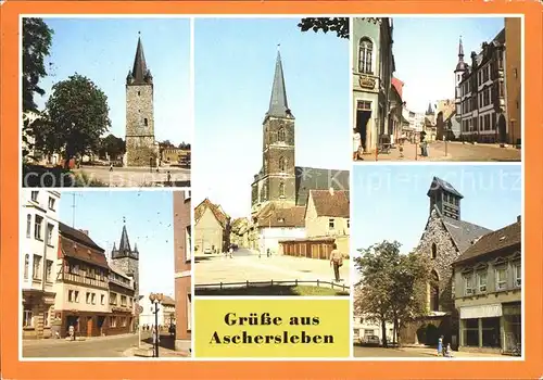 Aschersleben Johannesturm Stephaniekirche Markt