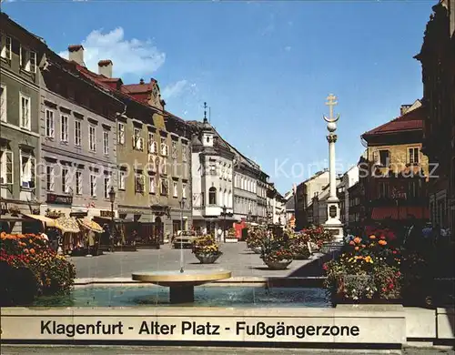 Klagenfurt Woerthersee Alter Platz Fussgaengerzone  / Klagenfurt /Klagenfurt-Villach